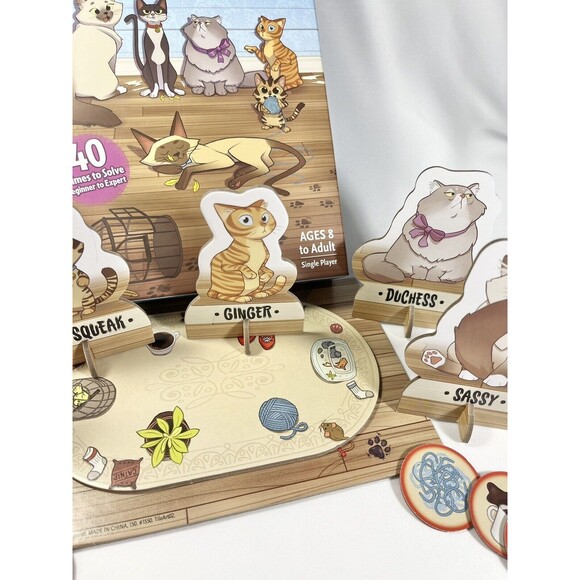 Cat Crimes "Who's to Blame Logic Game" by Think Fun Board Game Complete - Picture 8 of 12